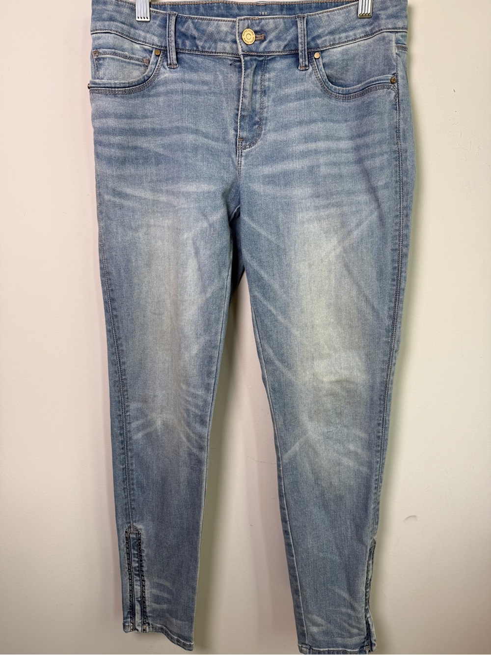 White House Black Market The Skimmer Studded Ankle Jean Sz 6